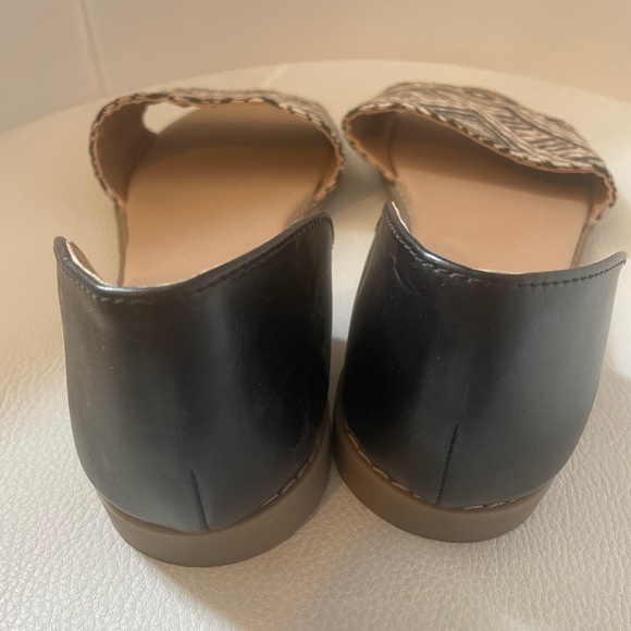 Old Navy Raffia Peep Toe Sandals Flats size 8 - Picture 3 of 4